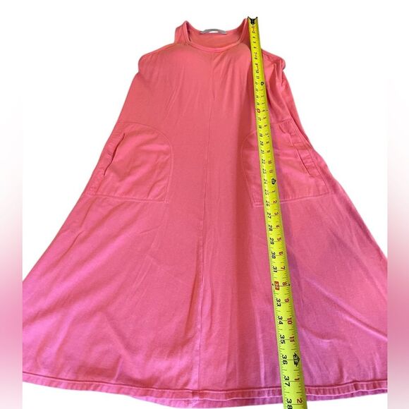 Athleta Racerback Knit Sundress Built in Bra Womens Size Medium In Coral Pink - Picture 11 of 11